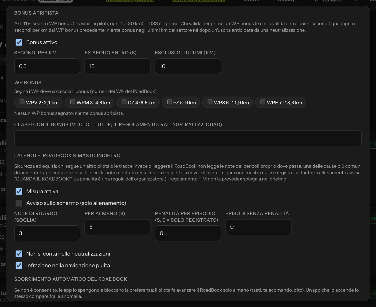 Bonus apripista con i WP bonus, LateNote e scorrimento automatico